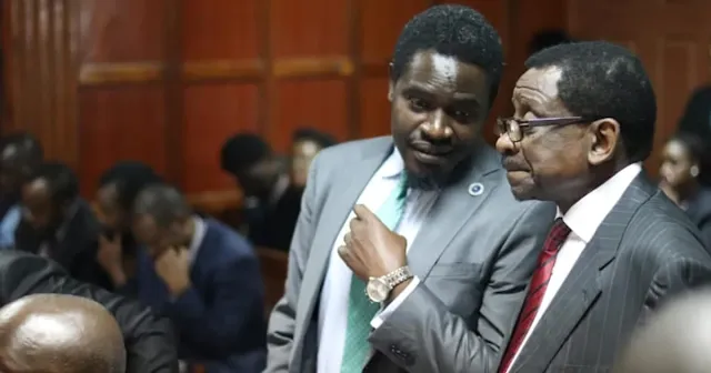 LSK President Nelson Havi with Sen. James Orengo