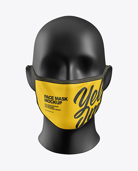 Download Gas Mask Mockup - Half Side View