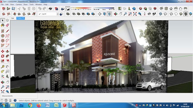 GUDANG DESAIN RUMAH FILE 3D SKETCHUP