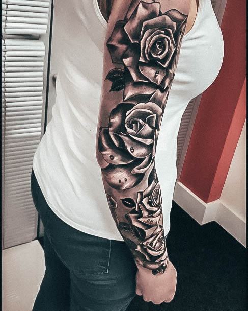 Tatuagens com flores - 42 mangas femininas