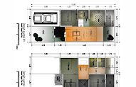 Info Populer 31+ Denah Rumah 2 Lantai 6 X 8