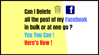 How to delete all posts on Facebook