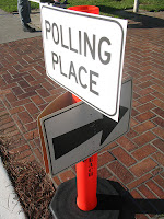 polling place sign