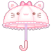 cute umbrella pixel art