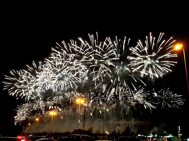 Fireworks at the Opening of the Sheikh Jaber Al-Ahmad Cultural Centre