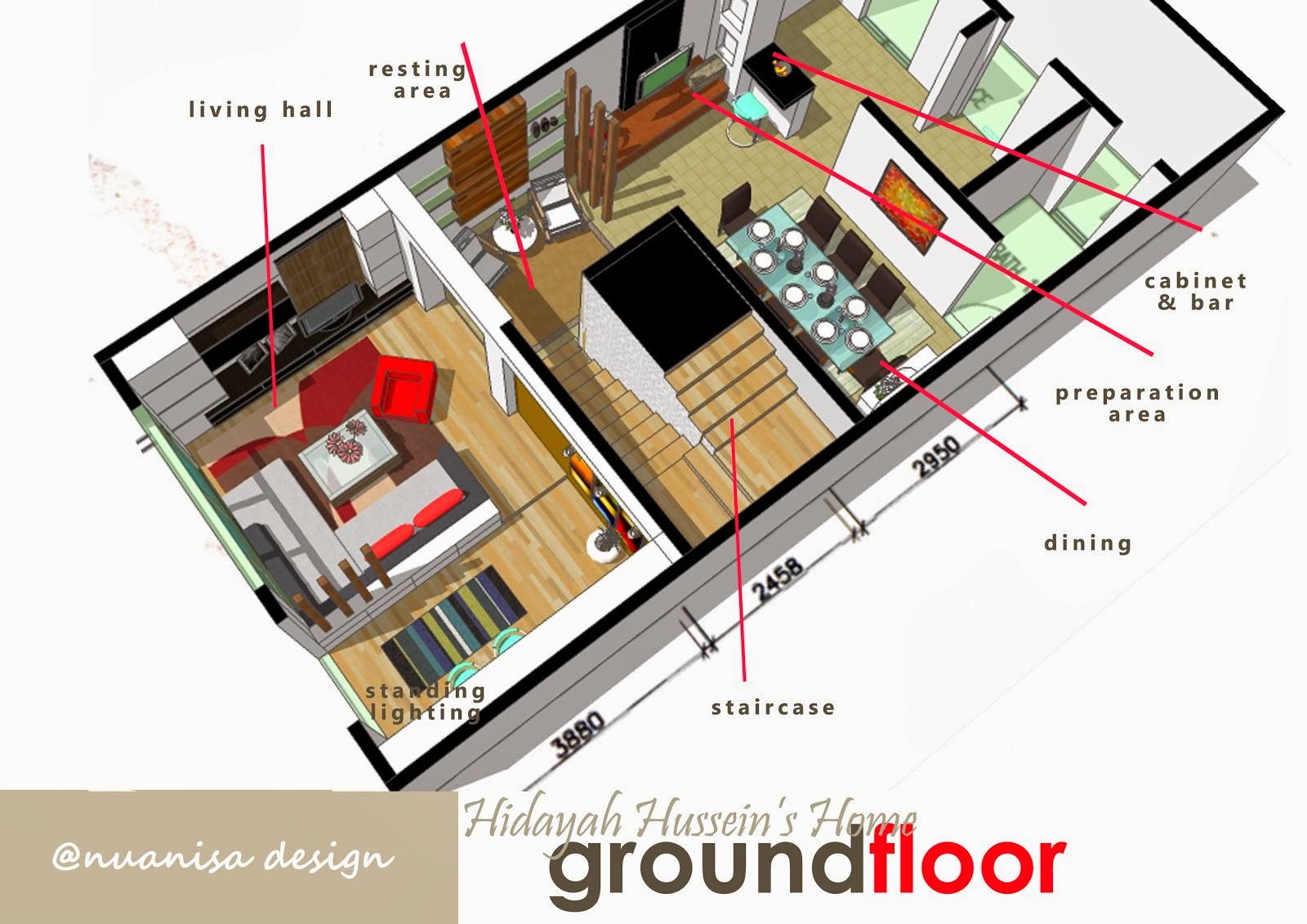 Hiasan Dalaman Rumah Teres 2 Tingkat  Ask Home Design