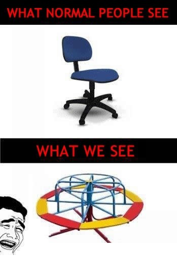 Office Chair - What Normal People See vs. What We See