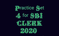 Practice set of English for SBI CLERK 2020 