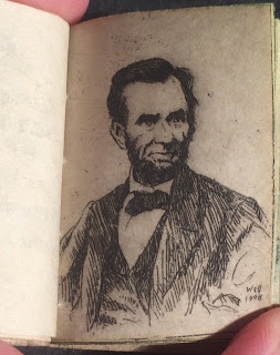 A portrait of Lincoln.