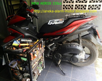 Cara pasang alarm motor Aerox 155cc