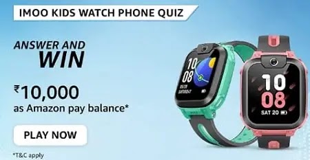 Imoo Kids Watch Phone Quiz Answers Today