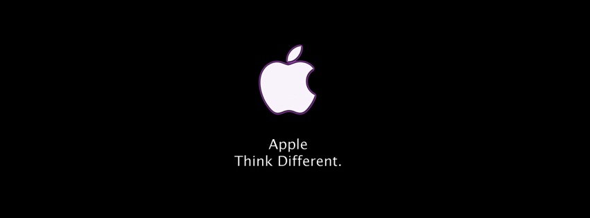 Ảnh bìa Facebook Apple, Steve Jobs, Think Different - Câu nói bất hủ của Steve Jobs