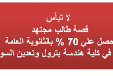 قصة طالب علمي رياضة من 70% التحق بهندسة البترول بالسويس