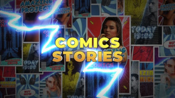 Comics Instagram Stories : After Effects Template 