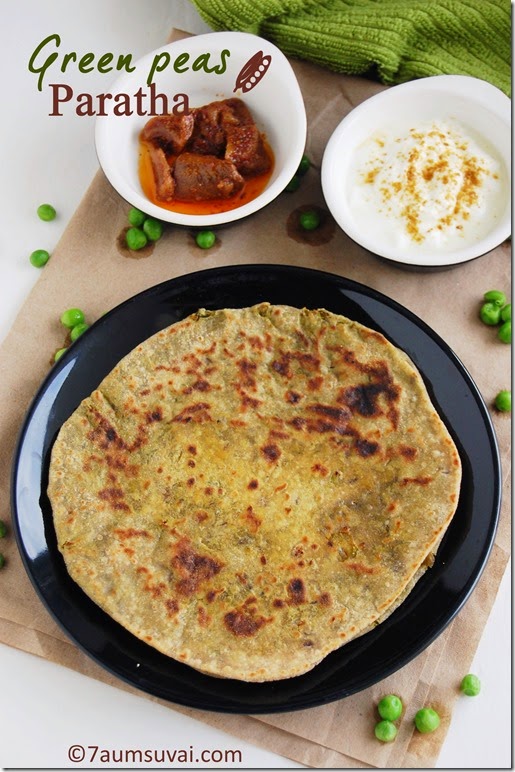 Green peas paratha pic 4