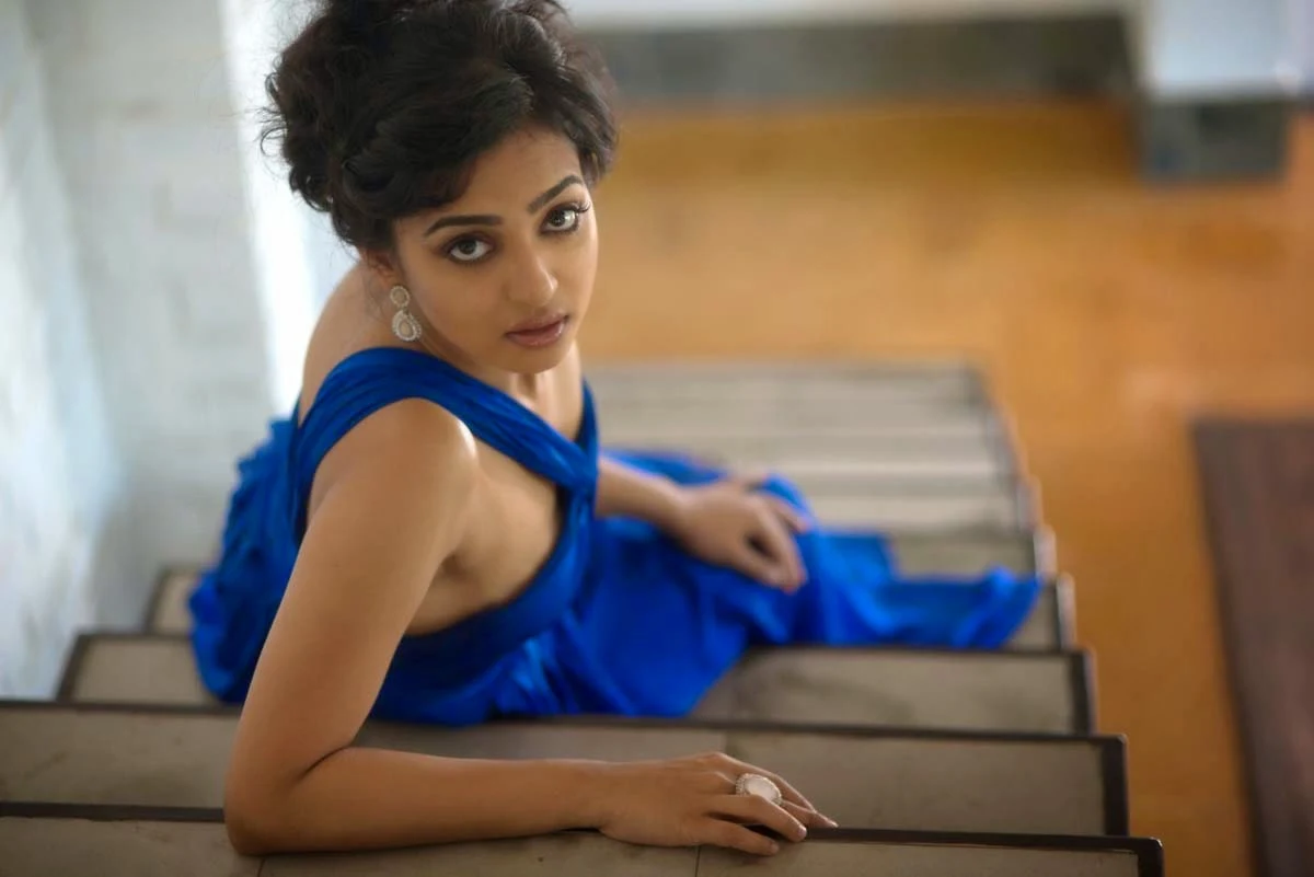 Radhika Apte Latest Photo Shoot Stills In Blue Dress