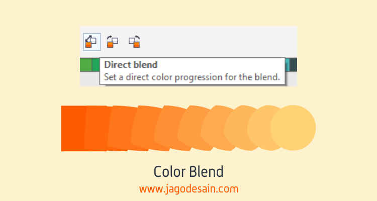 Mengenal Lebih Lanjut Blend Tool - Color Blend