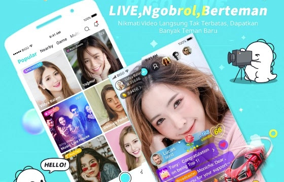 Info Terbaru Aplikasi Streaming Bigo Live Versi Mod Terbaru