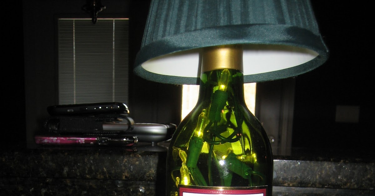 Alexandra Crafts Wine  Bottle  Lamp 