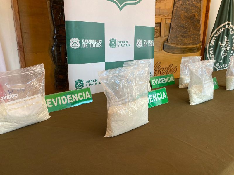 Más de 22 kilos de drogas decomisó Carabineros en Valdivia
