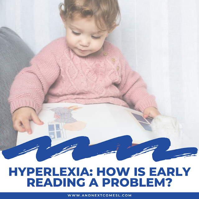How is early reading in hyperlexia a problem?
