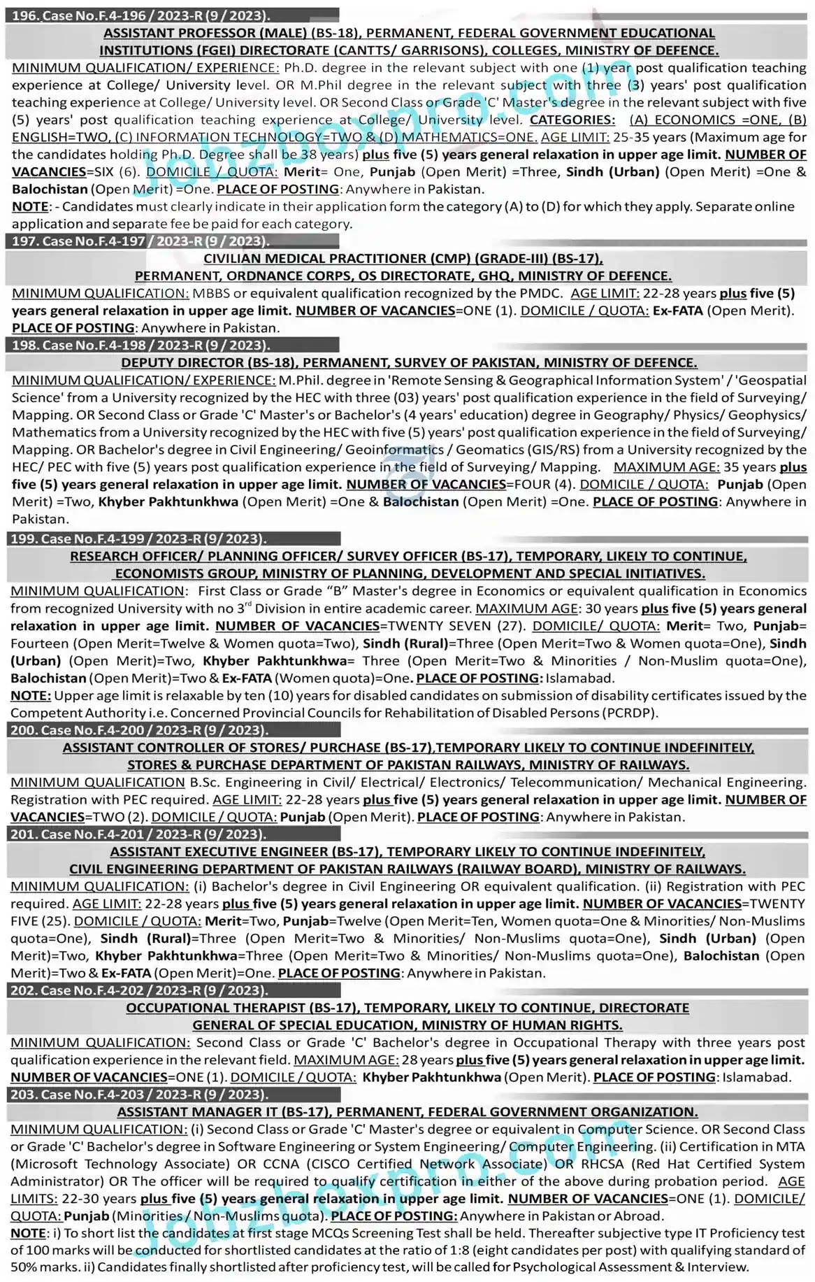 Federal Public Service Commission FPSC