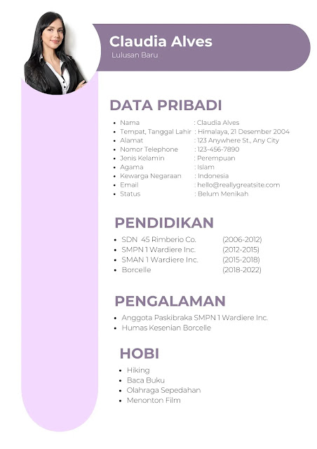 Contoh resume untuk fresh graduate