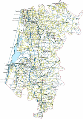 Aveiro Mapa Regional da Região