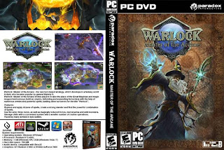 Warlock Master of the Arcane pc dvd front cover