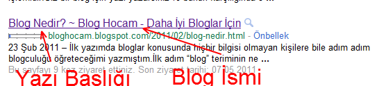 Arama sonuçlarında yazı başlığı site isminden önce gözüksün