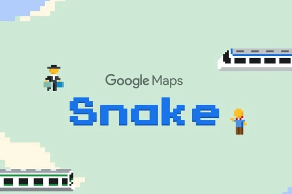 φιδάκι snake 1st april prank google maps