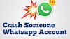 Create whatsapp virus: How to crash someone whatsapp 