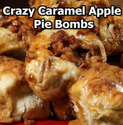 Crazy Caramel Apple Pie Bombs