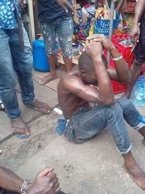 Oboy!! Thieves Offered Yogurt After Thoroughly Beaten By Mob (PHOTOS)