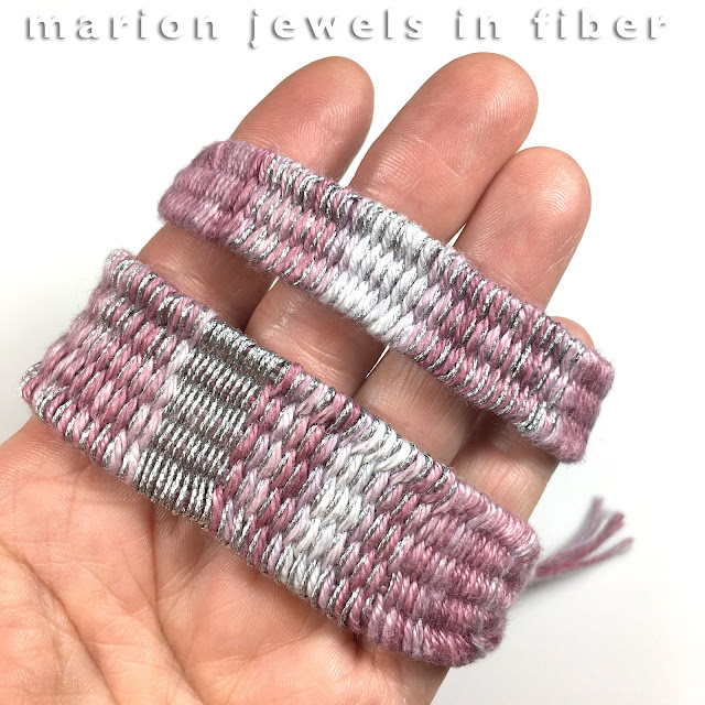 Woven Bracelets made with the Straw Weaving Method