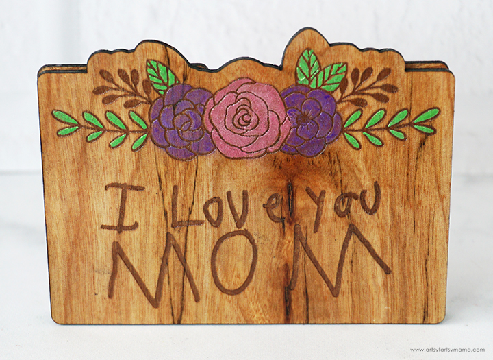 Mother's Day Wooden Gift Card Holder