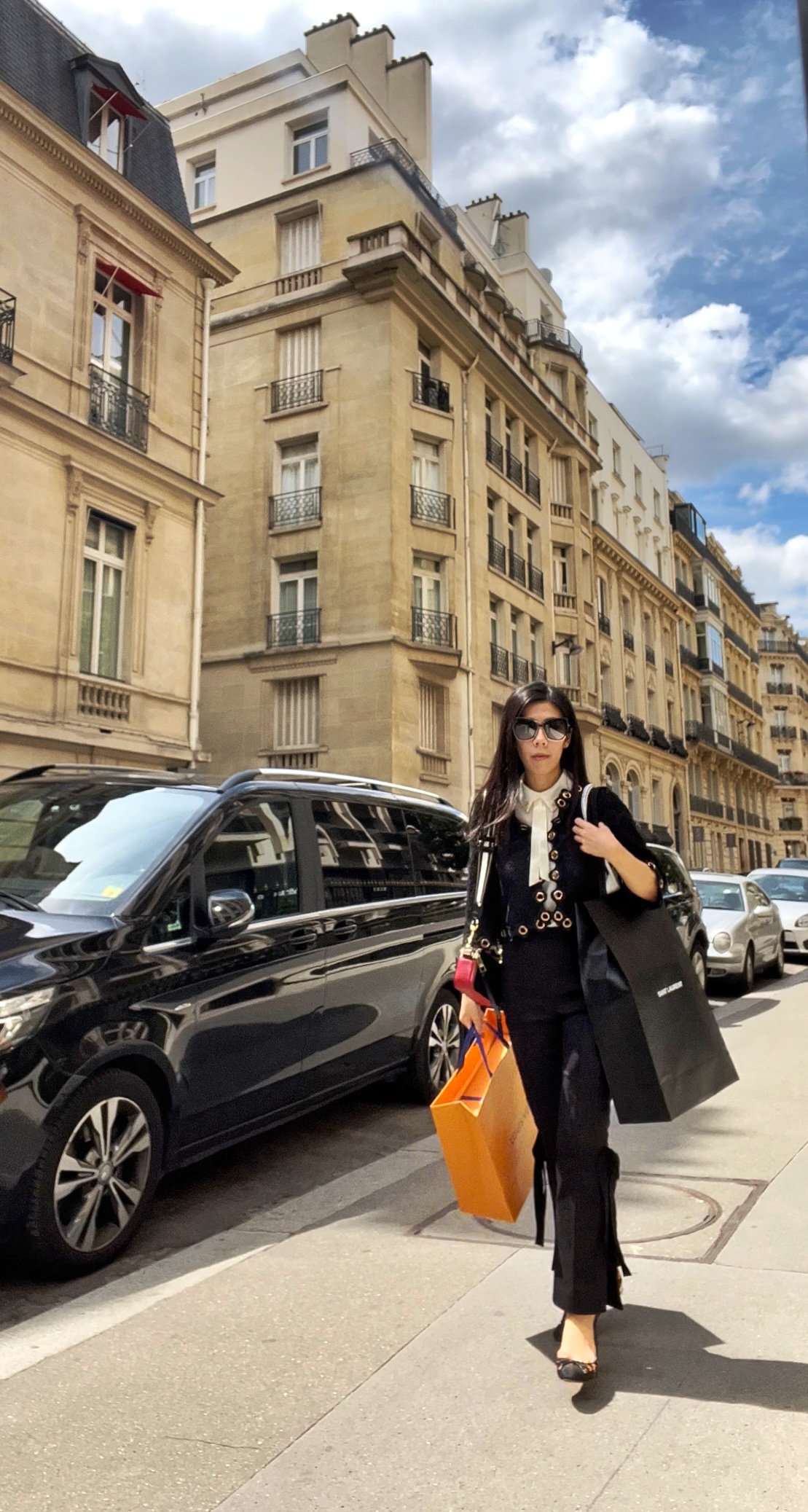 Louis Vuitton and Saint Laurent Avenue Montaigne - Paris - France - Adrienne Nguyen - Luxury shopping in Paris