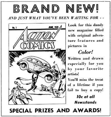 New Adventure Comics - 26 - Action Comics Ad - May 1938