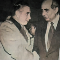 AGUSTÍN EDWARDS EASTMAN (DROITE) AVEC AUGUSTO PINOCHET