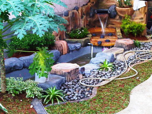 Desain Kolam  Taman  Untuk Belakang Rumah Minimalis  Jasa Landscape Taman  Surabaya
