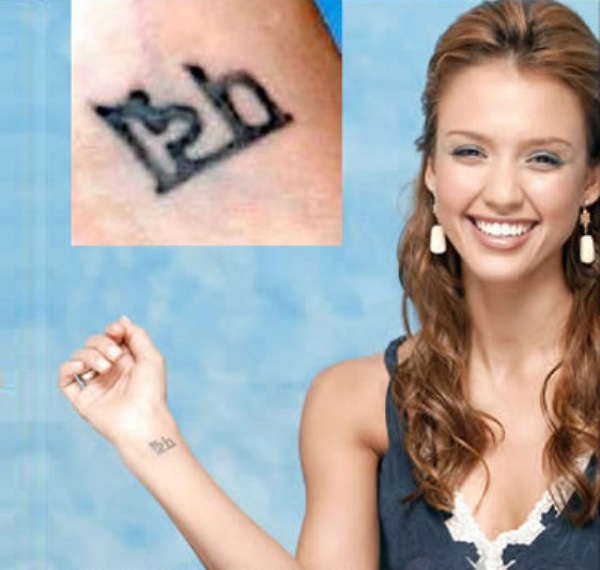 jessica alba tattoos. Jessica Alba#39;s Wrist Tattoo