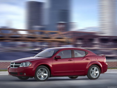 Exterior photo of left front of the 2010 Dodge Avenger above