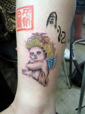 baby angel tattoo baby angel tattoo leg tattoo engel new design