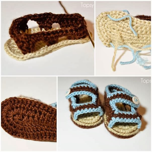 DIY : Crochet Baby Sandals