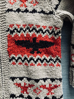 A close up of a wool sweater