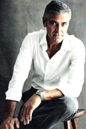 Foto de George Clooney con canas