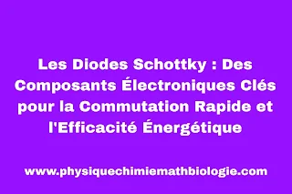 Les Diodes Schottky : Des Composants Électroniques Clés pour la Commutation Rapide et l'Efficacité Énergétique