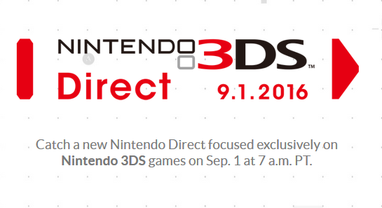 Nintendo Direct 3DS September 1 2016 exclusive