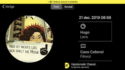 Schermafbeelding Hipstamatic-instellingen Hugo + Cano Cafenol