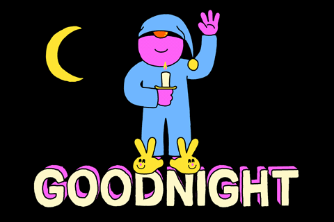 Animated Good Night Image for Friends